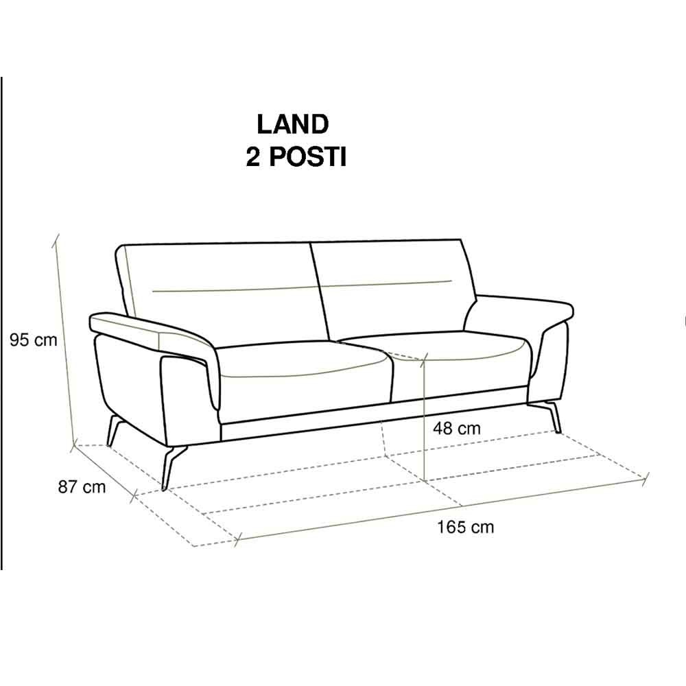 Essofà Land divano in tessuto 2 e 3 posti | kasa-store