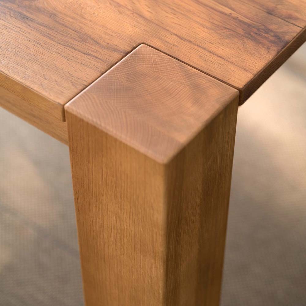 Iris extendable table in solid oak wood | Kasa-store