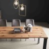 Oliver extendable table with wooden top | Kasa-store