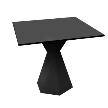 Τετράγωνο τραπέζι Vondom Vertex από πολυαιθυλένιο σχεδιασμένο από τον Karim Rashid