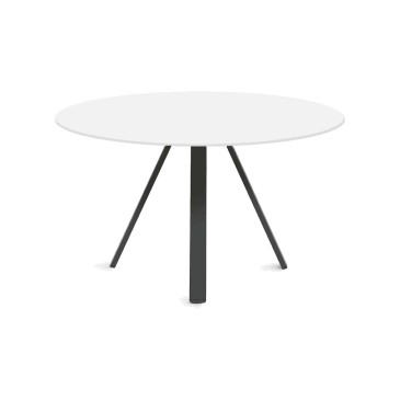 Table ronde Colos Vu B/T avec base en métal | kasa-store