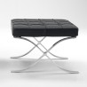 Barcelona footrest by Mies van der Rohe in genuine Italian leather