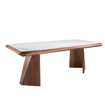 Angel Cerdà rektangulært bord i massivt træ | kasa-store