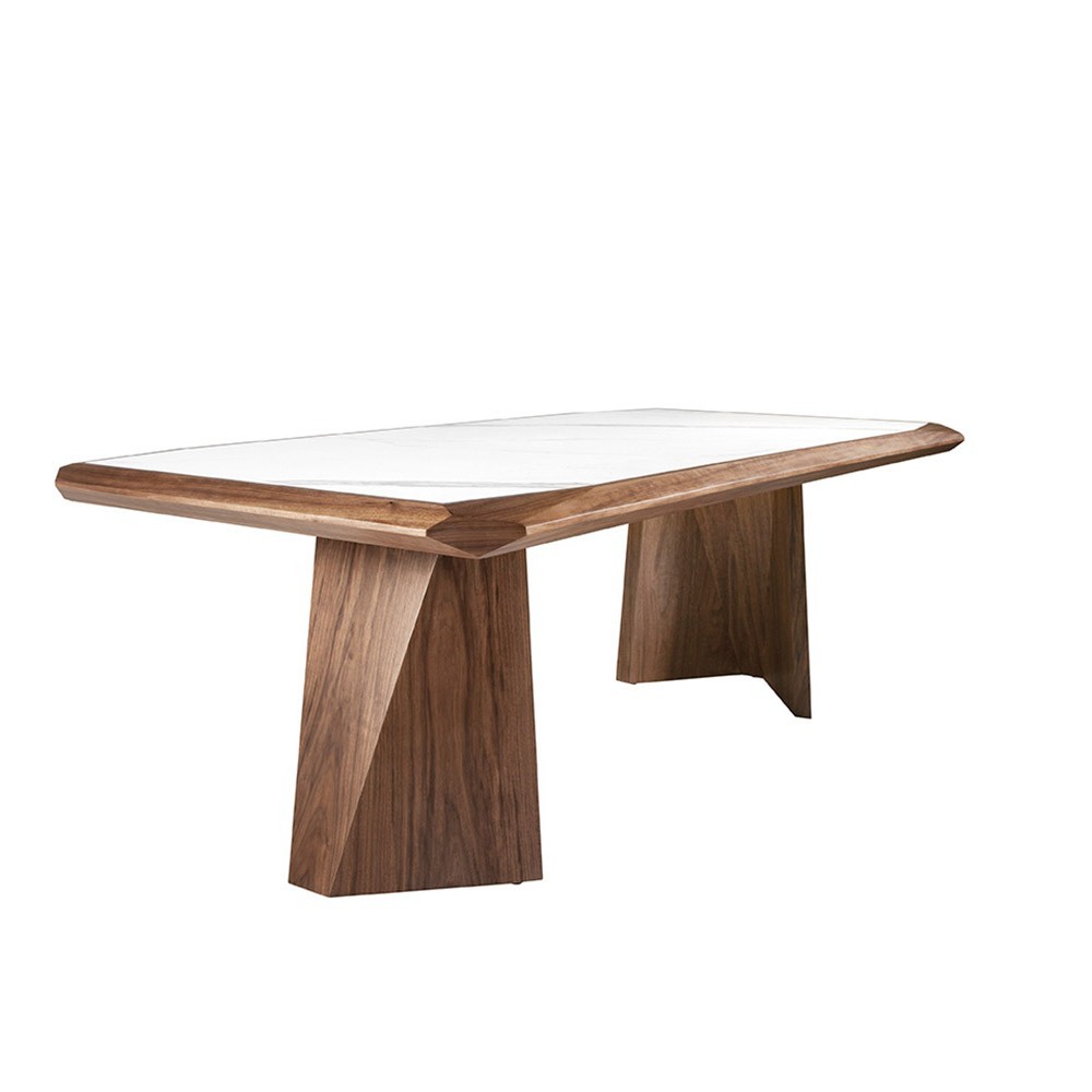 Angel Cerdà rektangulärt bord i massivt trä | kasa-store