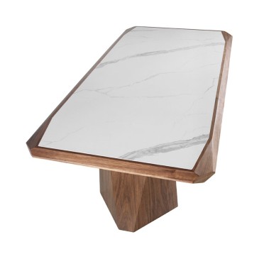 Angel Cerdà ορθογώνιο τραπέζι από μασίφ ξύλο | kasa-store