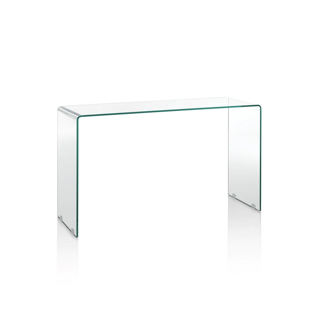 Consola de empréstimo em vidro curvo temperado | kasa-store