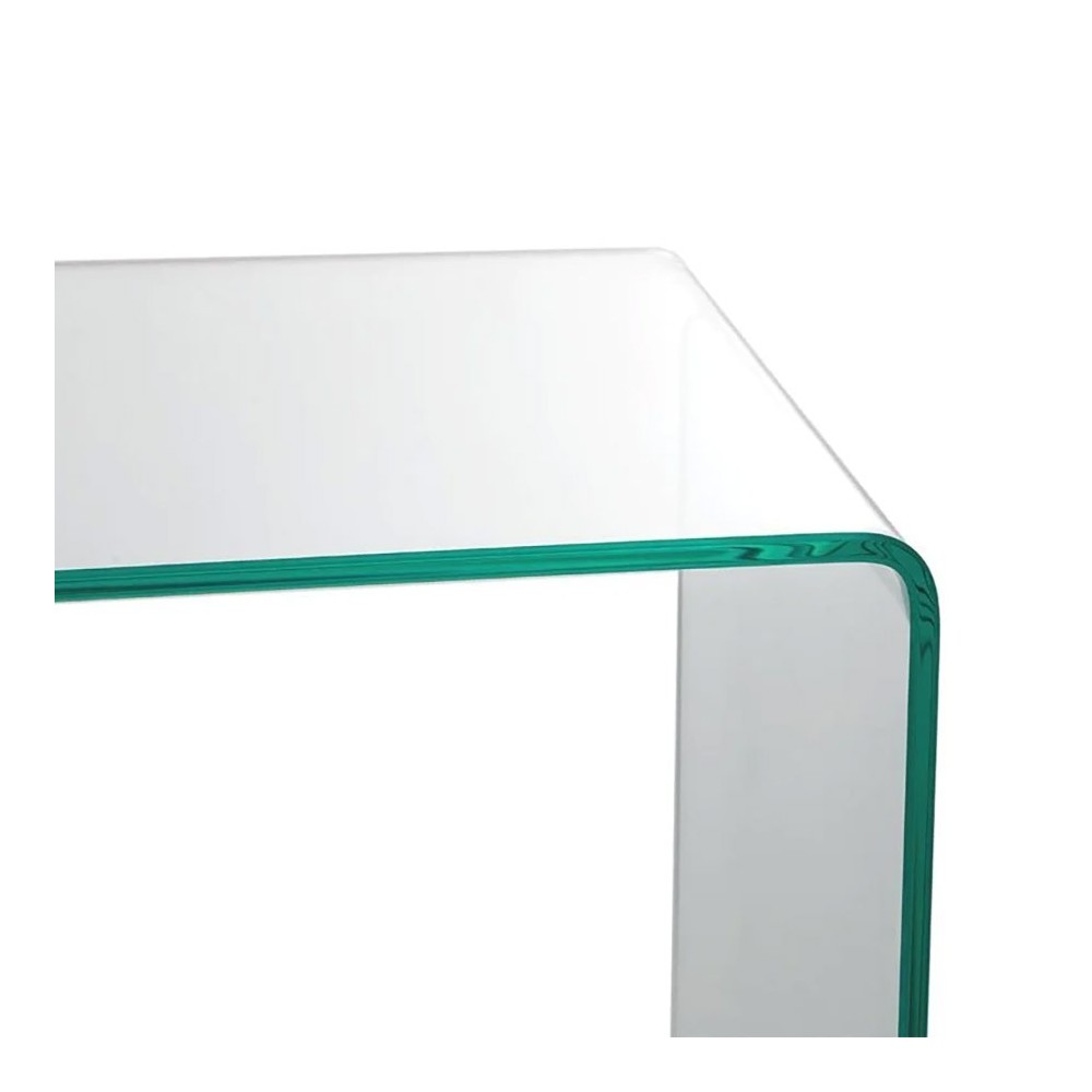 Loan console in tempered curved glass | kasa-store