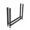 Extendable console Bench with telescopic metal structure extendable up to 300 cm
