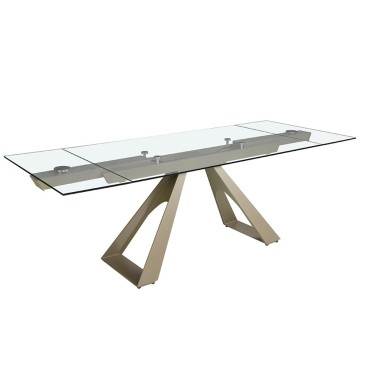 Επεκτάσιμο τραπέζι Angel Cerdà από σκληρυμένο γυαλί | kasa-store