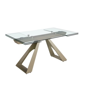 Επεκτάσιμο τραπέζι Angel Cerdà από σκληρυμένο γυαλί | kasa-store