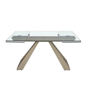 Angel Cerdà extendable table in tempered glass | kasa-store
