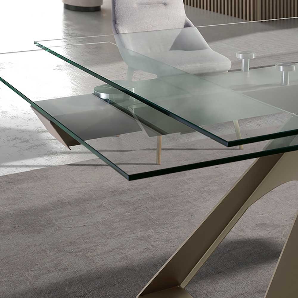 Angel Cerdà uitschuifbare tafel van gehard glas | kasa-store