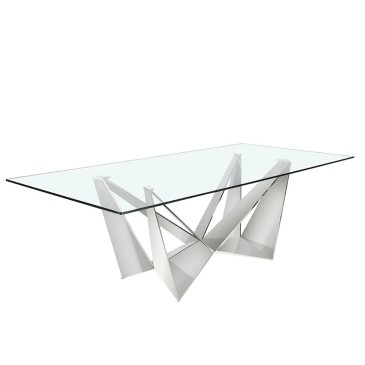 Mesa de cristal de diseño Angel Cerdà para salón o cocina | kasa-store