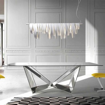 Angel Cerdà επώνυμα γυάλινο τραπέζι για σαλόνι ή κουζίνα | kasa-store
