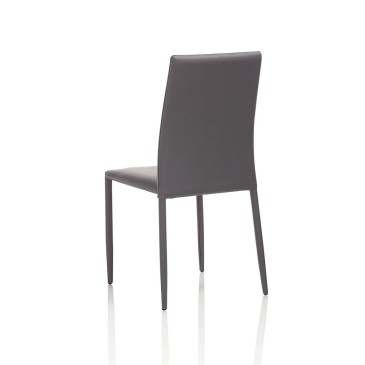 Chaise recouverte de simili cuir adaptée au salon ou à la cuisine | kasa-store
