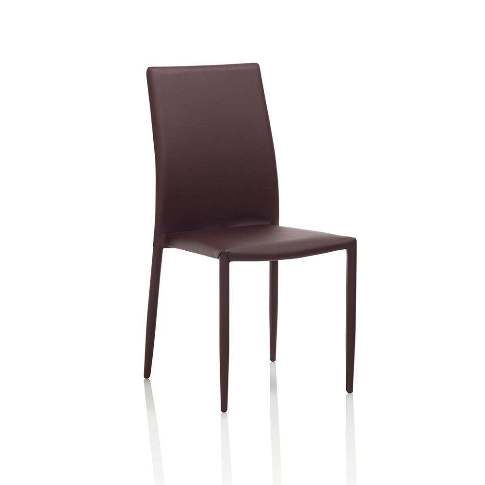 Chair covered in imitation leather suitable for living room or kitchen | kasa-store
