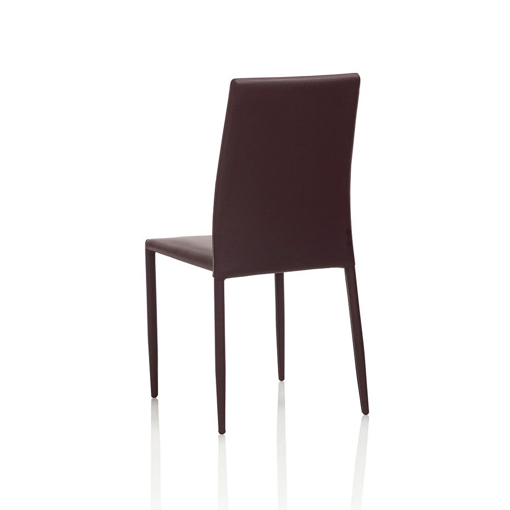 Cadeira forrada em imitação de couro adequada para sala ou cozinha | kasa-store
