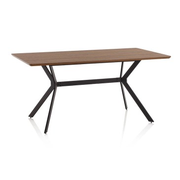 Thor fixed table with metal structure and MDF top | kasa-store