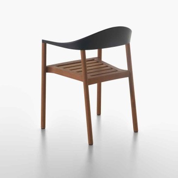 Plank Monza -tuoli käsinojilla ulkokäyttöön | kasa-store