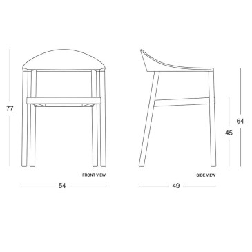 Plank Monza Stuhl mit Armlehnen für den Außenbereich | kasa-store