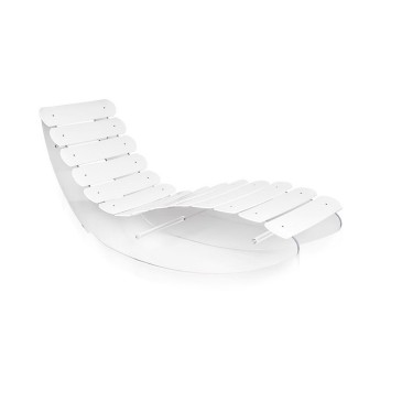 Chaise longue Seagull blanche par Iplex Design | Kasa-magasin