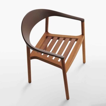 Plank Monza stol med armlæn til udendørs | kasa-store