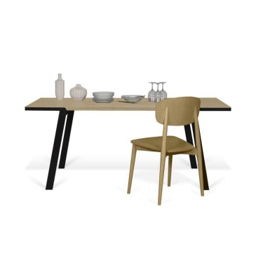 Φτηνό ξύλινο ορθογώνιο τραπέζι | kasa-store