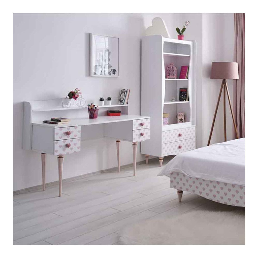 Love collection desk with four drawers | kasa-store