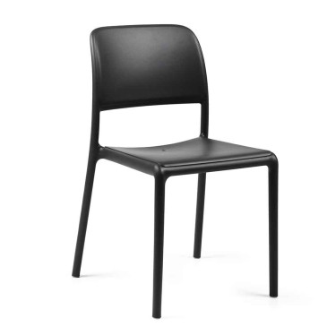 Conjunto bistrô Nardi Riva com 6 cadeiras empilháveis para exterior em polipropileno