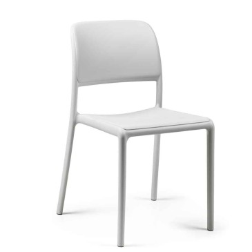 Nardi Riva Bistrot-Set mit 6 stapelbaren Outdoor-Stühlen aus Polypropylen