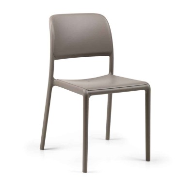 Conjunto bistrô Nardi Riva com 6 cadeiras empilháveis para exterior em polipropileno