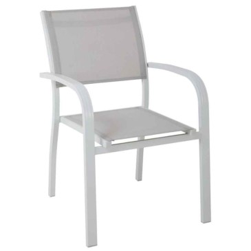Cadeira de jardim Viareggio em alumínio e tecido | kasa-store