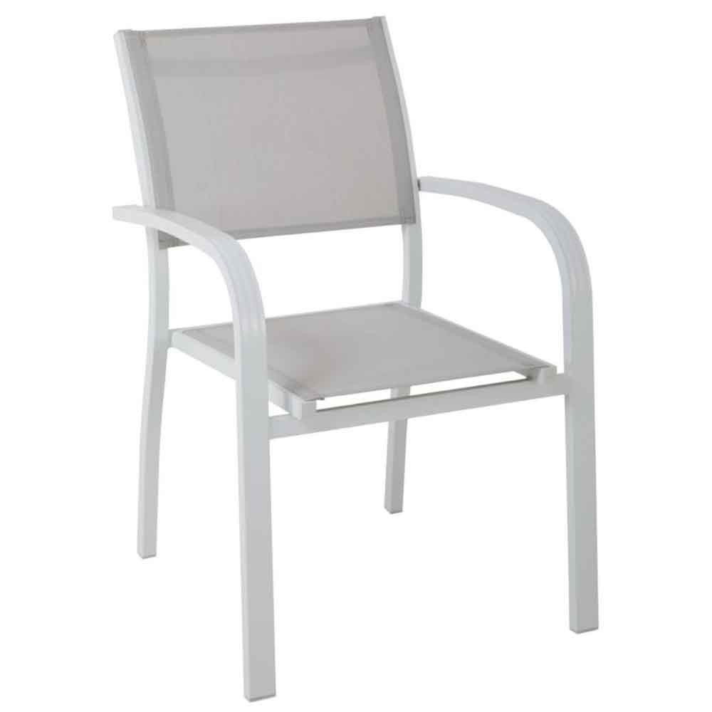 Cadeira de jardim Viareggio em alumínio e tecido | kasa-store