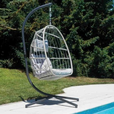 Suspended Uovo armchair...