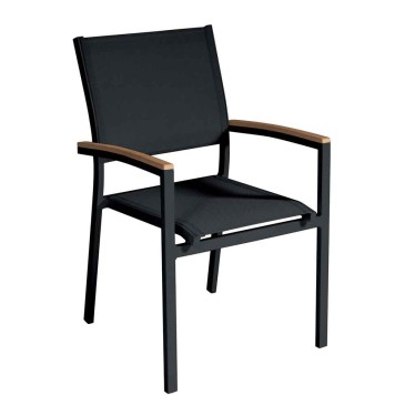 Volterra garden chair in aluminum and fabric | kasa-store