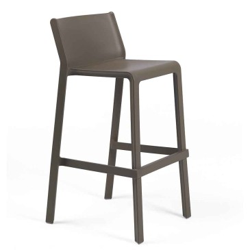 Nardi Trill set of 4 monobloc stools in polypropylene for outdoor use
