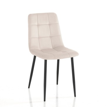 Tomasucci Faffy chair covered in velvet effect microfibre fabric