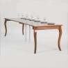 Extendable console Bassano in poplar plywood and legs in solid poplar or beech