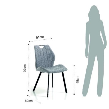 Set van 4 Monia stoelen van Tomasucci | Kasa-winkel