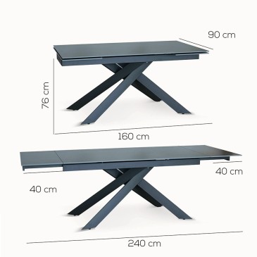 Wirtschaftlicher ausziehbarer Tisch für Küche oder Wohnzimmer