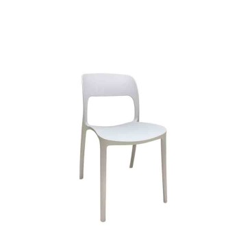 Σετ 4 καρέκλες Elvira με δομή πολυπροπυλενίου