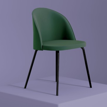 Σετ 20 καρέκλες με επένδυση με μεταλλικά πόδια και βελούδινο κάλυμμα