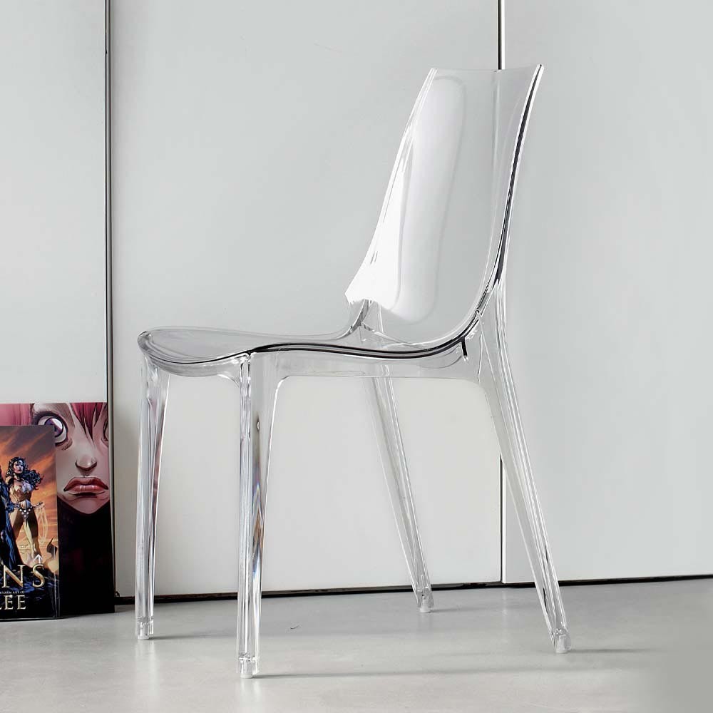 Ensemble de chaises en polycarbonate transparent