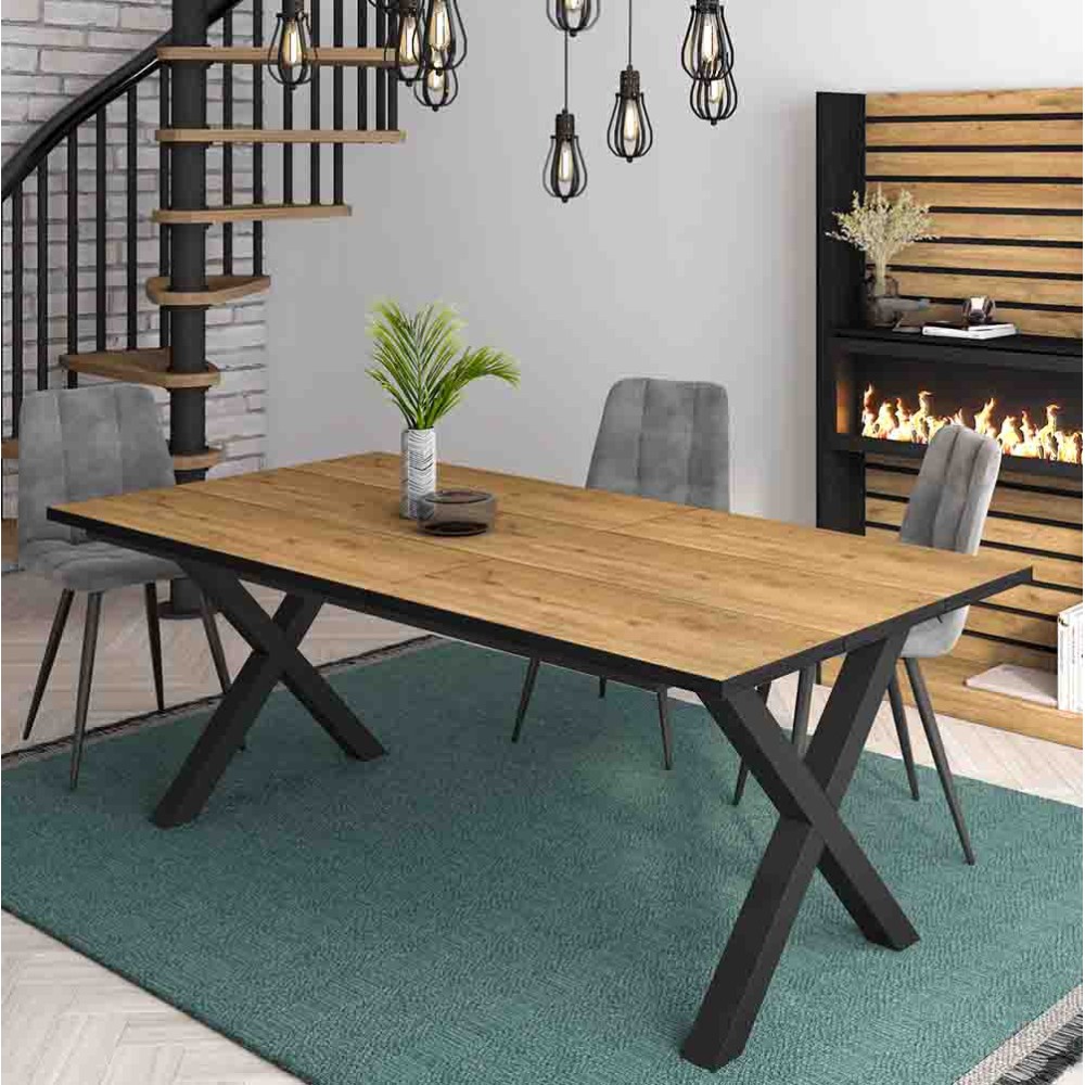 Table de cuisine en bois design nordique | kasa-store