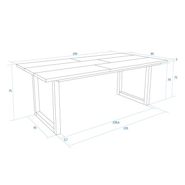 Billigt och designat köksbord i trä | kasa-store