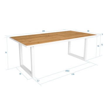 Table de cuisine en bois pas chère et design | kasa-store