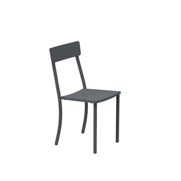 Set mit 4 Canada-Stühlen aus lackiertem Metall