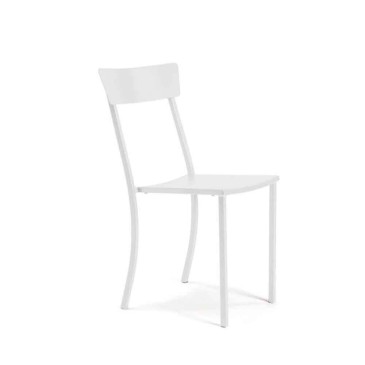 Set of 4 Canada chairs in powder-coated metal