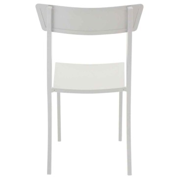 Set of 4 Canada chairs in painted metal