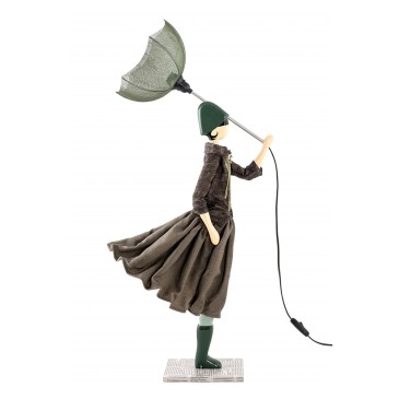 Brianna woman lamp with umbrella by Skitso